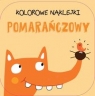 Kolorowe naklejki - pomarańczowy