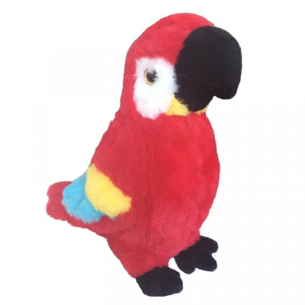 Maskotka Papuga Ara czerwona 28cm z dźwiękiem (13742)
