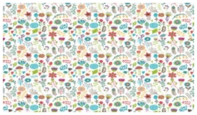 Podkładka do prac plastycznych PP 34.0 x 28.0 cm - Kwiaty