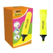 Zakreślacz Highlighter żółty neon (12szt) BIC