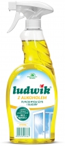 Ludwik, Płyn do mycia szyb i glazury lemon z alkoholem, 750ml