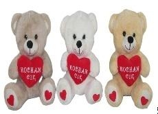 Miś z sercem 40cm MIX