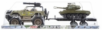 Samochód Mega Creative terenowy wosjkowy z czołgiem na lawecie (459844)