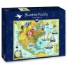 Bluebird Puzzle 1500: Ameryka Północna (70486)