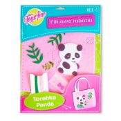 Filcowa torebka Panda różowa (STN 6864)