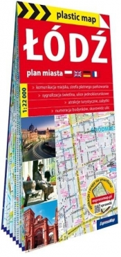 Plastic map Łódź 1:22 000 plan miasta - Opracowanie zbiorowe