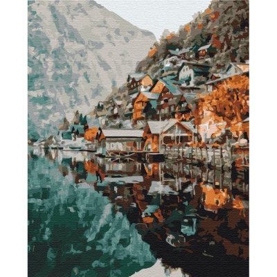 <img src='https://webimage.pl/pics/864/7/d5901498127864.jpg' style='height:440px' /> Malowanie po numerach BRUSHME 40x50cm Widok na Gelstatt