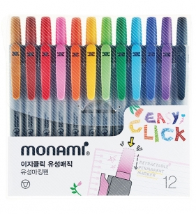 Marker permanentny Easy Click 12 kol. MonAmi (2080201004)