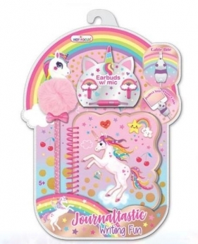Słuchawki+kołozeszyt+długopis Jednorożec