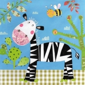Serwetka HAPPY ZEBRA