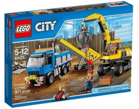 Lego City Koparka i ciężarówka (60075)