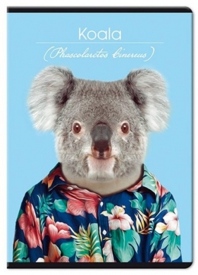 Zeszyt A4 w kratkę 60 kartek Zoo Portraits 5 sztuk mix - <br />