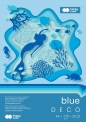 Happy Color, Blok Hobby Deco Blue 170 g/m2, A4/20 ark., 5 kolorów