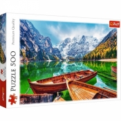 Puzzle 500 elementów Jezioro Braies Włochy (37486)