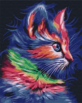 Malowanie po numerach - Kot w sztuce 40x50cm