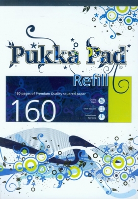 Notatnik klejony z góry A4 Pukka Pad Wave 160 stron w kratkę niebieski (6586-WAVE)