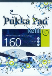 Notatnik klejony z góry A4 Pukka Pad Wave 160 stron w kratkę niebieski (6586-WAVE)
