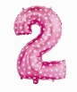 Balon foliowy Godan różowy cyfra 2 66 cm (hs-c26r2)