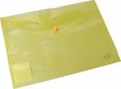 Teczka kopertowa A4 żółta transparentna