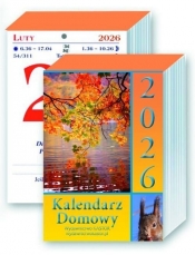 Kalendarz Domowy 2026 średni zdzierak jednodniowy z uchwytem do zawieszenia