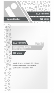 Koszulki na karty Rebel (63,5x88 mm) "Classic Card Game Inner Sleeve", 100 sztuk