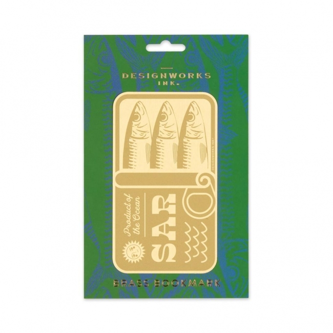 Zakładka do książek metalowa duża - Sardines