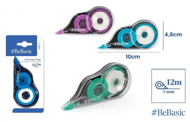 Korektor w taśmie 12m x 5mm MIX