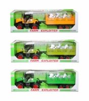 Traktor z przyczepą + zwierzątka