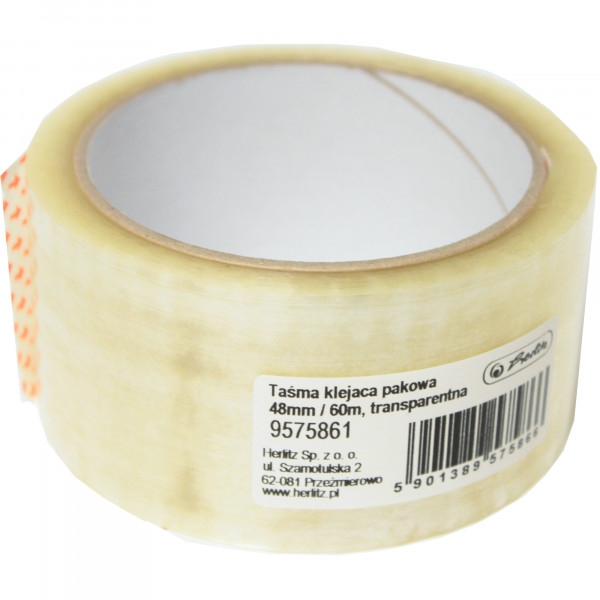 Taśma klejąca pakowa 48mm/60m - transparentna (9575861)