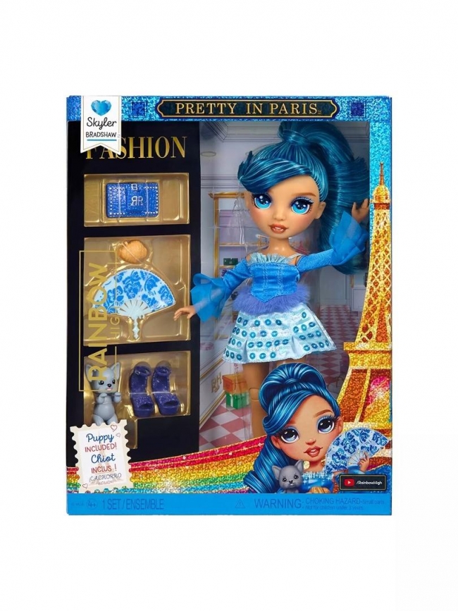<img src='https://webimage.pl/pics/866/8/d0035051248866.jpg' style='height:440px' /> Rainbow High Pretty in Paris Fashion Doll - Skyler