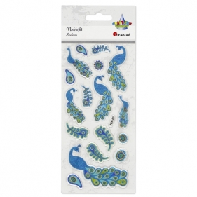 Naklejki Titanum Craft-fun, 17 szt. - pawie piórka (389871)