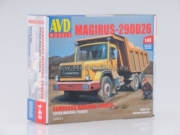 Magirus-Deutz 290D26K Dump Truck model kit (1286AVD)