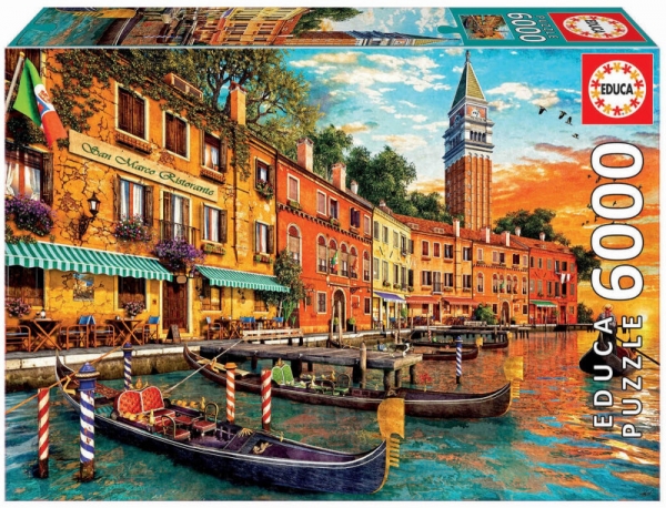 Puzzle 6000 elementów Zachód słońca w Wenecji (111338)