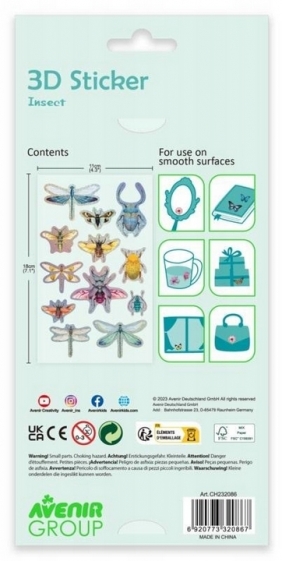 Naklejki 3D - Insekty (CH232086)