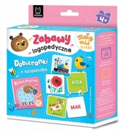 Mały miś to lubi! Zabawy logopedyczne. Dobieranki + książeczka - Anna Podgórska