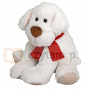 BEPPE Pies Ricco 28 cm biały z kokardą (12404)
