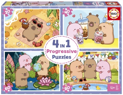 <img src='https://webimage.pl/pics/867/4/d8412668204867.jpg' style='height:440px' /> Puzzle Kapibary 20 + 40 + 60 + 80 114287
