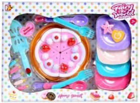 Zestaw deserowy z tortem