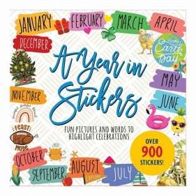 Książka z naklejkami 900szt - A Year in Stickers