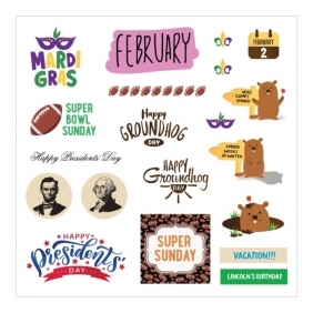 Książka z naklejkami 900szt - A Year in Stickers