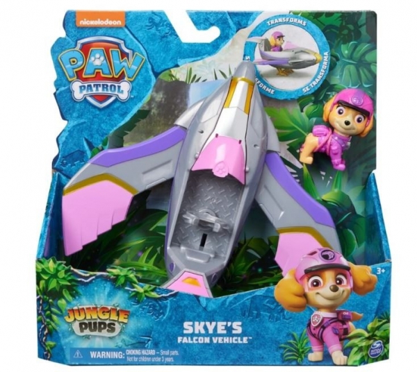 Pojazd z figurką Psi Patrol: Patrol z dżungli Skye (6067778/20143428)