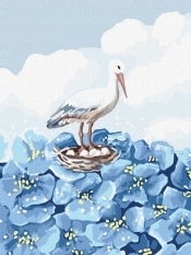 Malowanie po numerach - Kwitnąca dolina 30x40cm