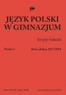 Język polski w gimnazjum nr 1 2017/2018 praca zbiorowa