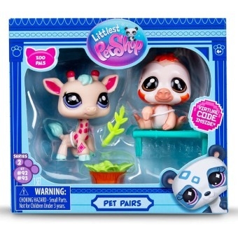 Littlest Pet Shop Żyrafa i Leniwiec + akcesoria