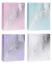 Torebka ozdobna 18x23x8cm hot-stamp mix ROZETTE