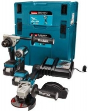 MAKITA.ZES.COMBO 18V DLX3157TJ (DDF486+DGA506+DHR243) 3x5,0Ah 2x MAKPAC
