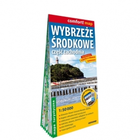 Wybrzeże Środkowe część zachodnia laminowana mapa turystyczna 1:50 000 - Opracowanie zbiorowe