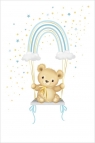  Karnet Uniwersalny - Blue Rainbow Teddy