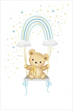Karnet Uniwersalny - Blue Rainbow Teddy