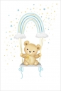 Karnet Uniwersalny - Blue Rainbow Teddy